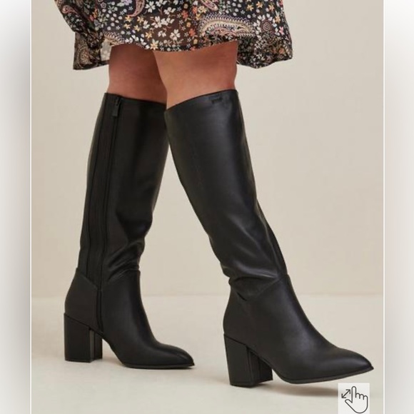 Torrid tall black extended (wide) calf black boots - Picture 8 of 8